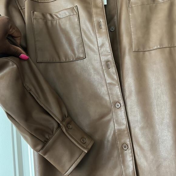 7 for all mankind Brown leather dress - Picture 5 of 5